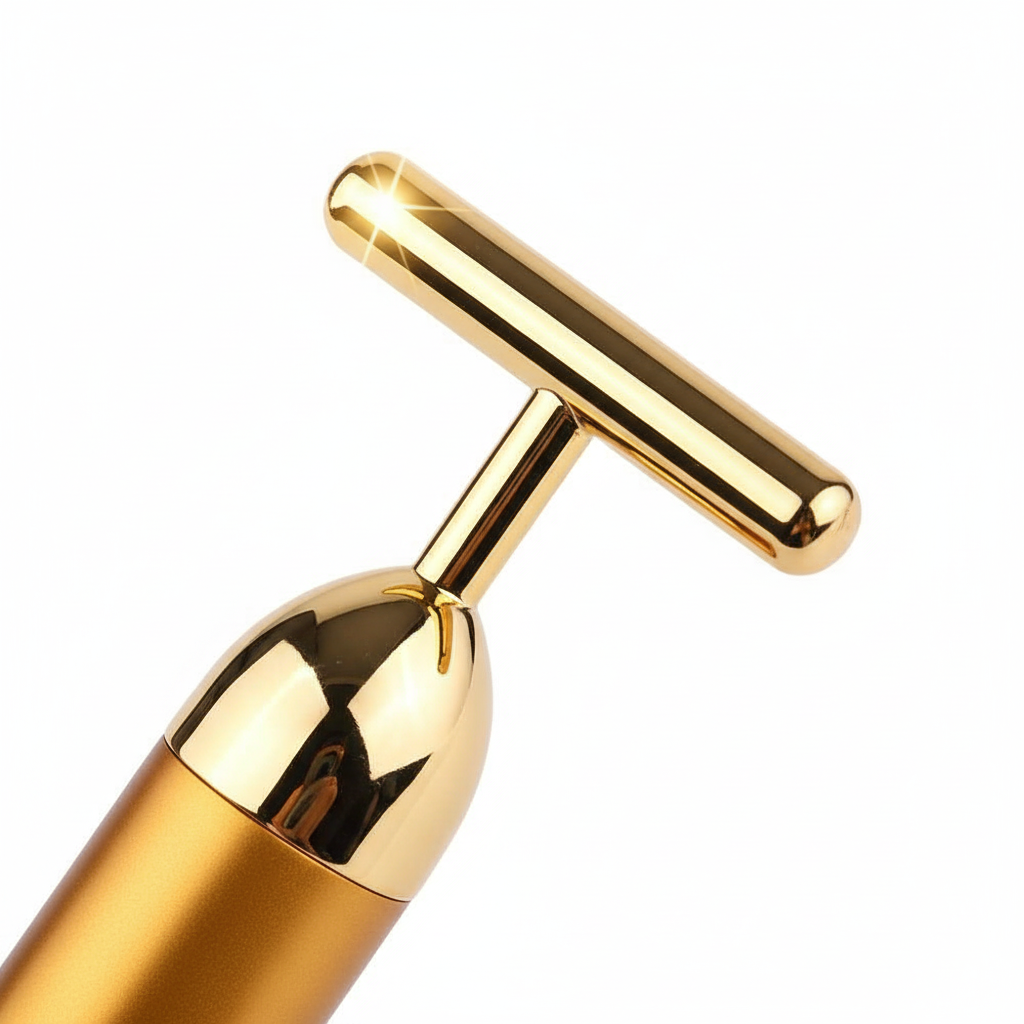 24K Golden Energy Beauty Electric Facial Massage Roller Bar