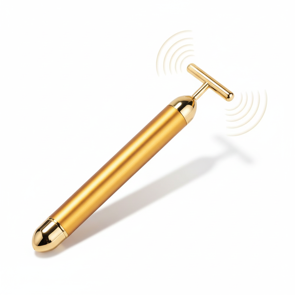 24K Golden Energy Beauty Electric Facial Massage Roller Bar