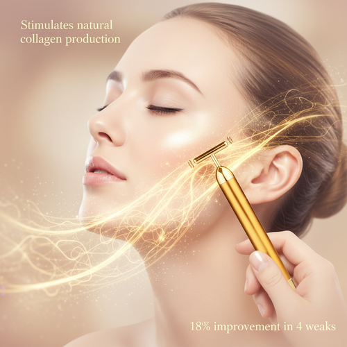 Collagen synthesis - artistic beauty visualization