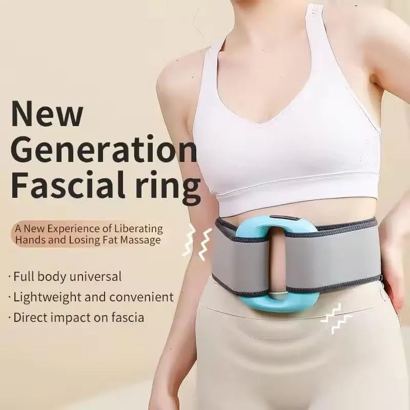 Wellness Fascial Ring Belly Slimming Belt | Vibrating Massage + Lipolysis | 10 Min/Day